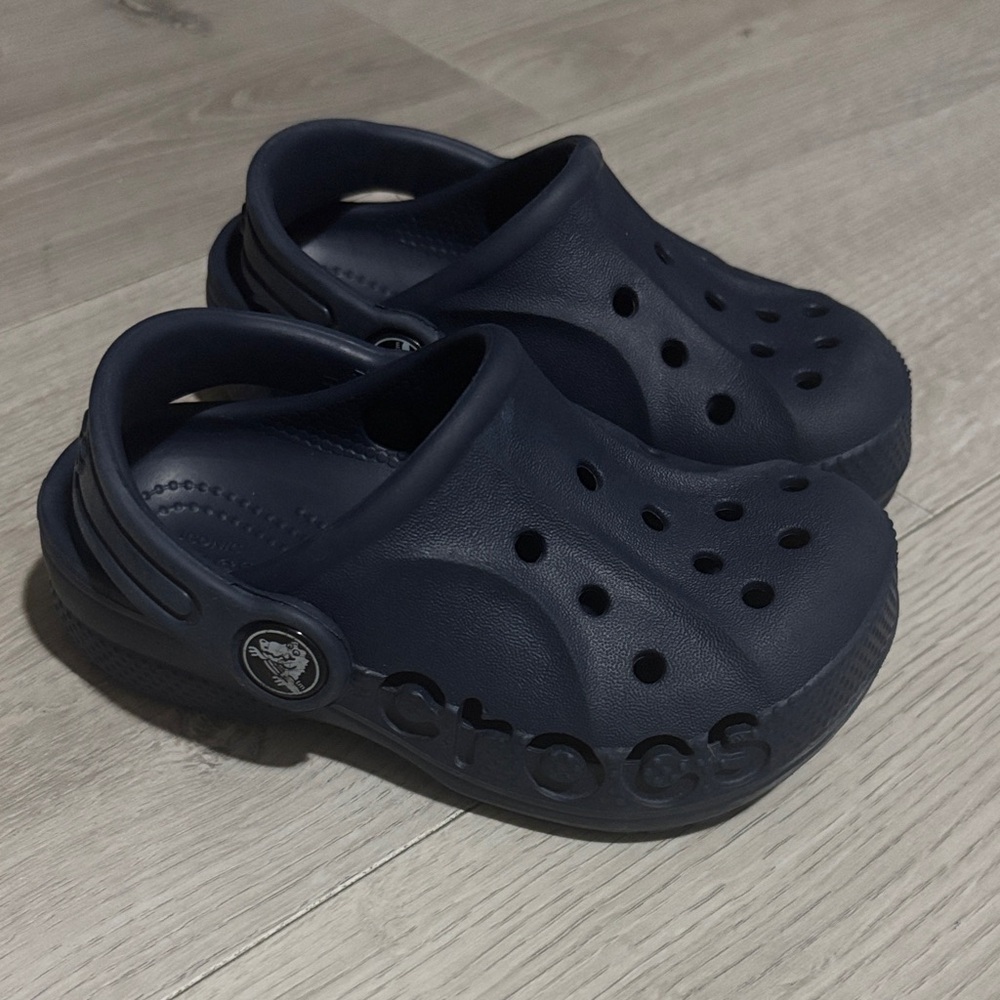 CROCS Kids Dark Blue Slippers